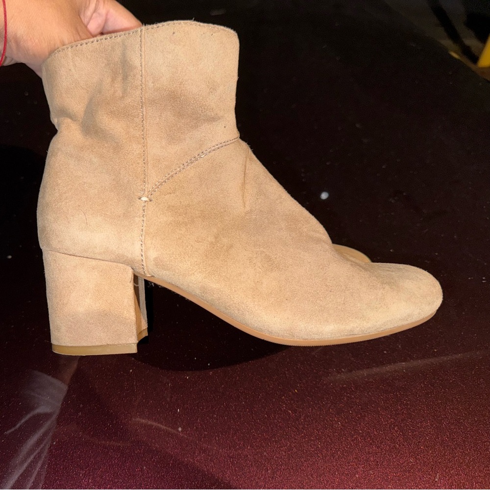 Beige Nine West Booties